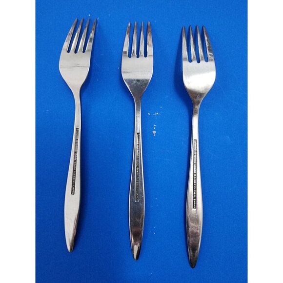 lot of 3 Viners MOSAIC: Stainless Steel Dinner fork (7.5") in good condition - Picture 2 of 3